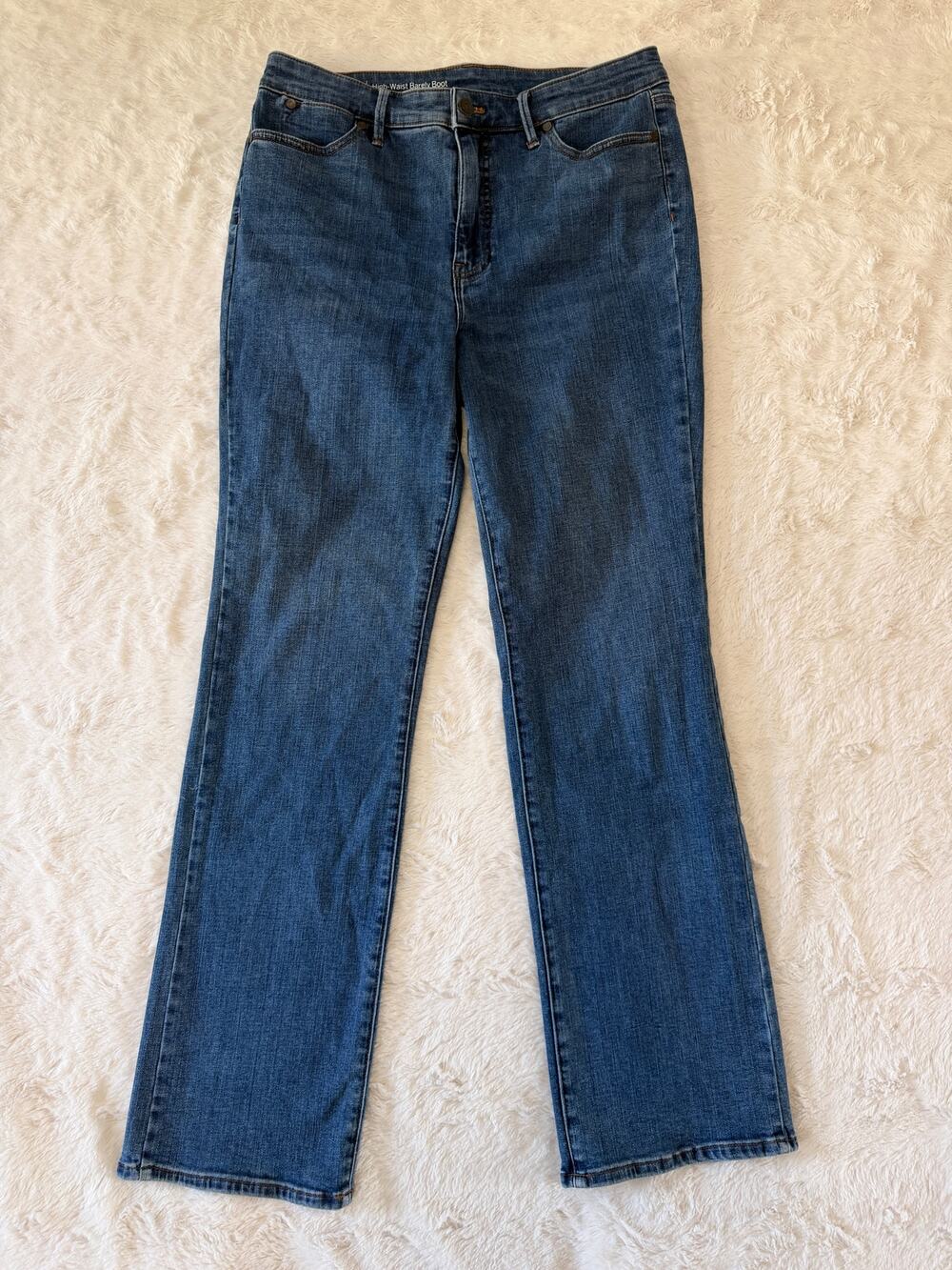 Talbots Flawless Jeans Womens 10 High Waist Barely Boot Medium Wash Stretch